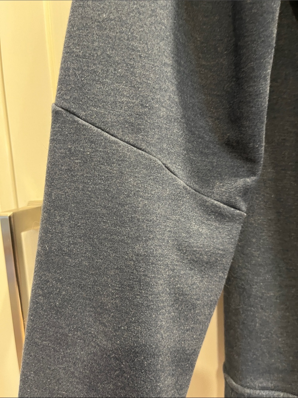 Men's Lululemon City Sweat Pullover Hoodie in Heathered Nautical Navy - Picture 6 of 15